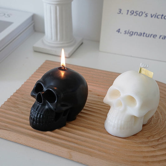 Halloween Decor Creative Skull Scented Candle Handmade Soy Wax Human body Aromatherapy Candle Home Decor Gifts Black Candle