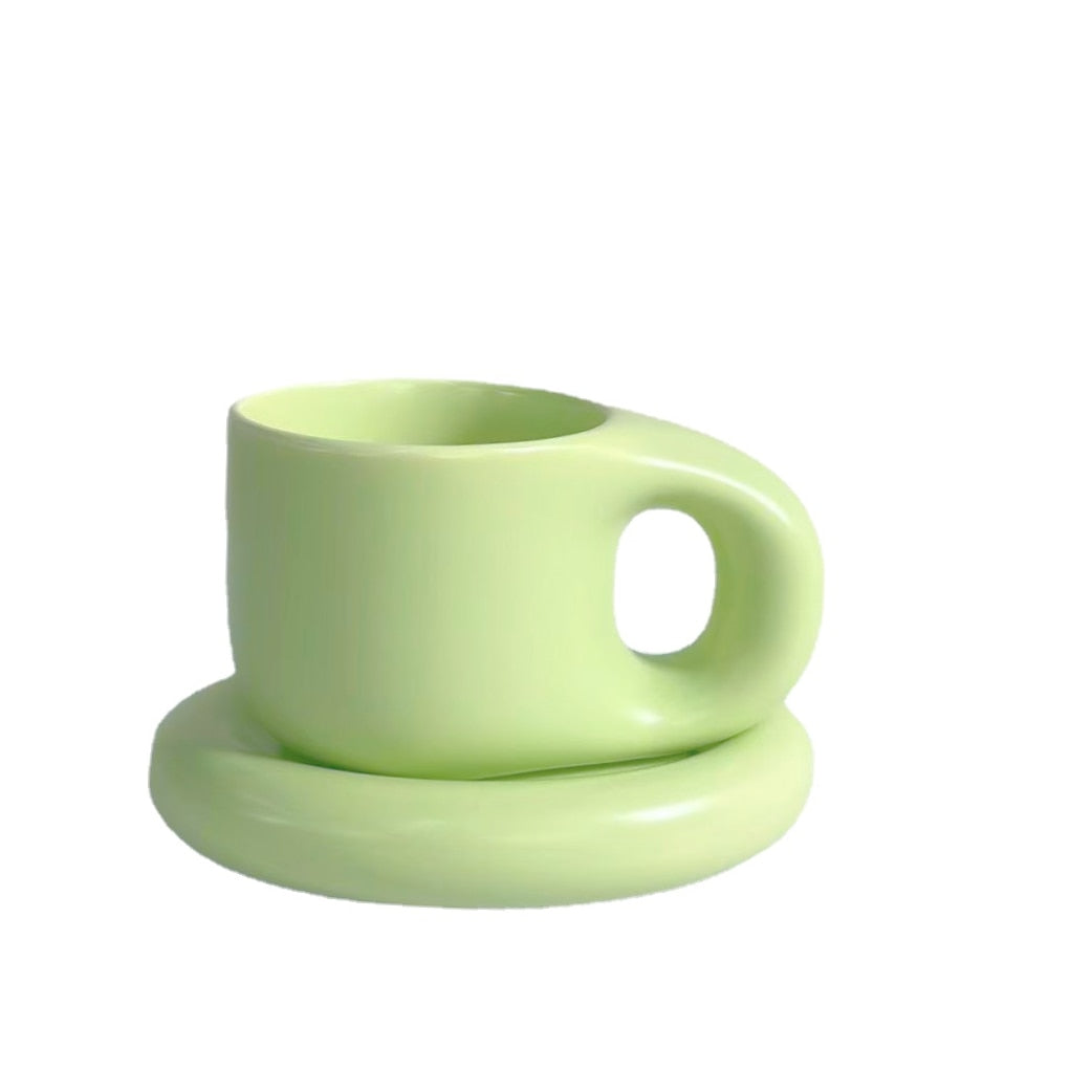 Ceramic Cup With Saucer Coffee Cup