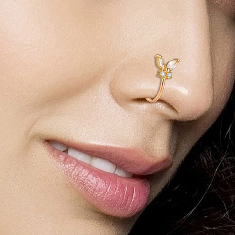 Non-Pierced U-Shaped Nose Clip