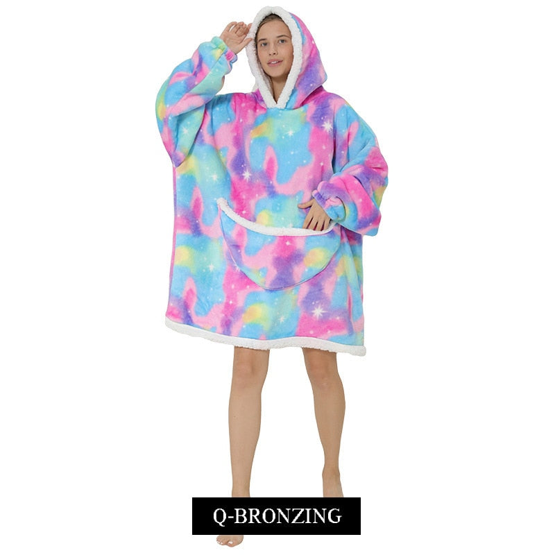 Oversized Wearable Blanket Hoodie