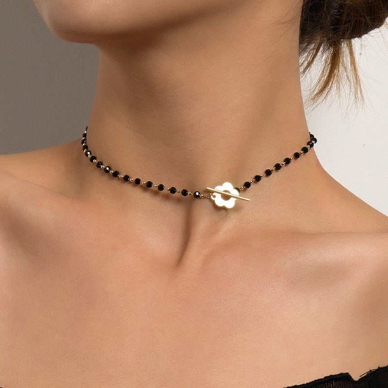 Pearl Choker Pendant Necklace