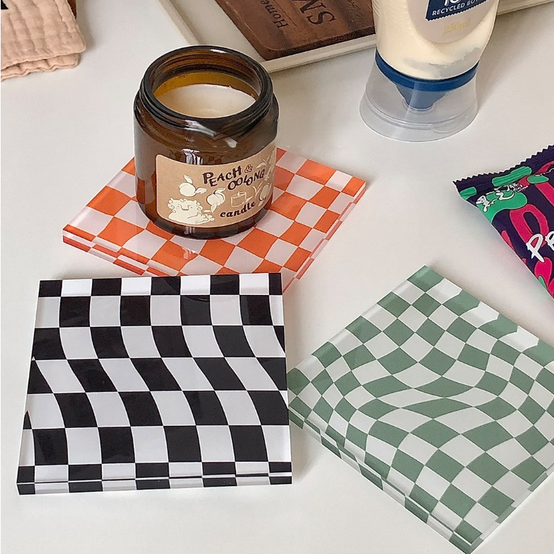 Checkerboard Placemats Coaster Mug