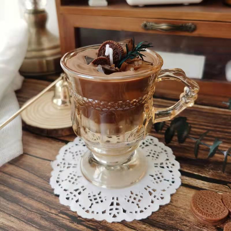 Niche handmade ice American scented candle cup creative bedroom ornaments ins birthday gifts home candles for decoration in jar