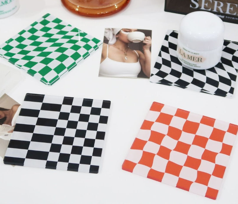 Checkerboard Placemats Coaster Mug