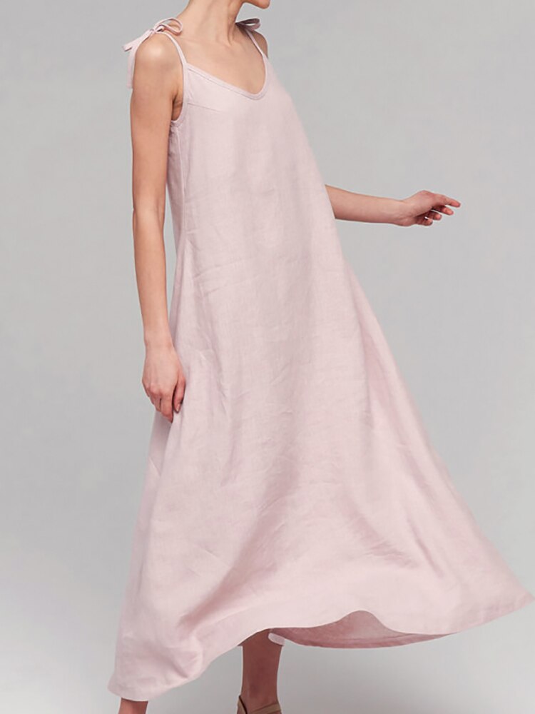 Loose Sleeveless Cotton Nightdress