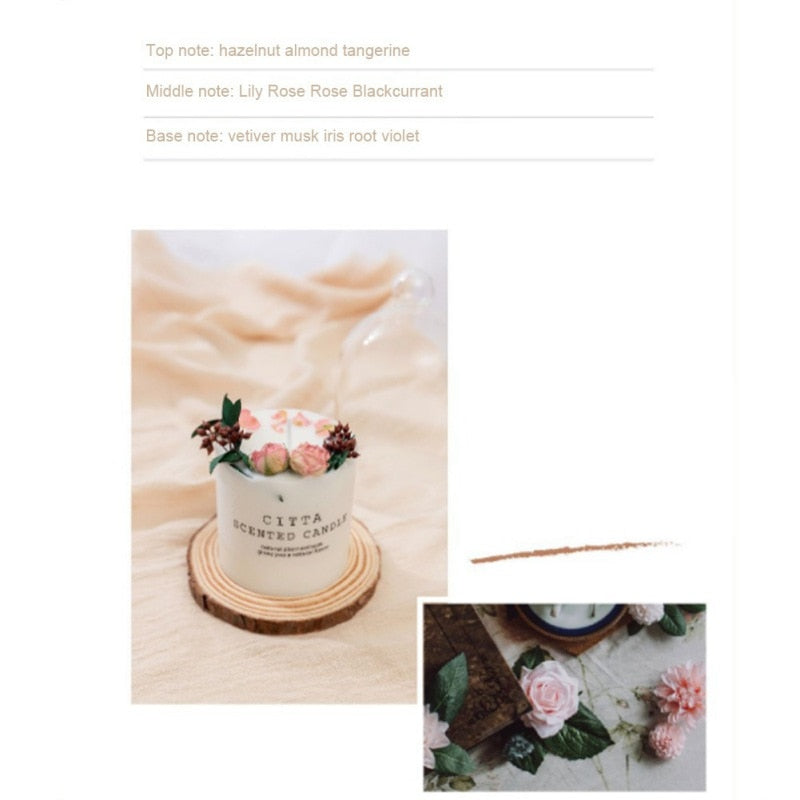 Soy Wax Fragrance Candles Romantic Pillar Candle Wedding Birthday Christmas Decoration Home Furnishing Scented Candle Hot Sale