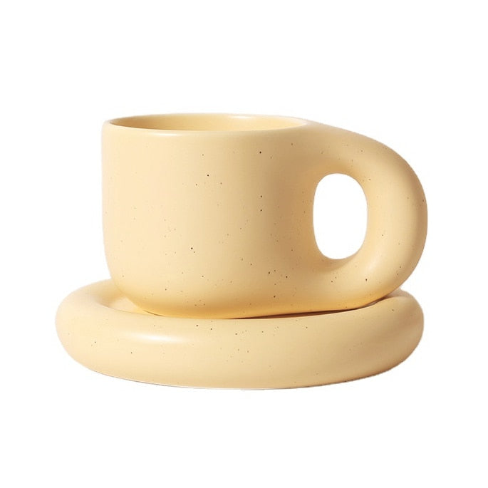 Ceramic Cup With Saucer Coffee Cup