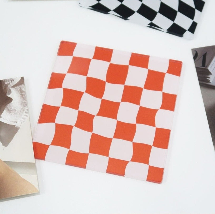 Checkerboard Placemats Coaster Mug