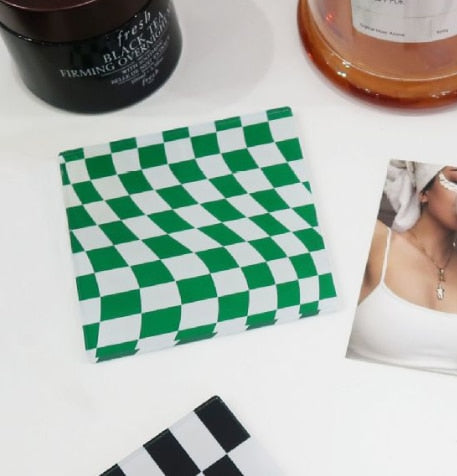 Checkerboard Placemats Coaster Mug