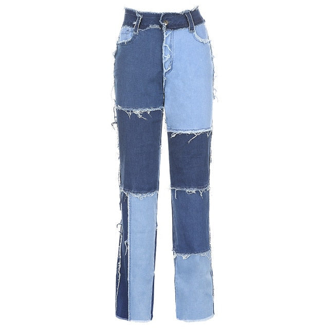 Patched Vintage Denim Pants